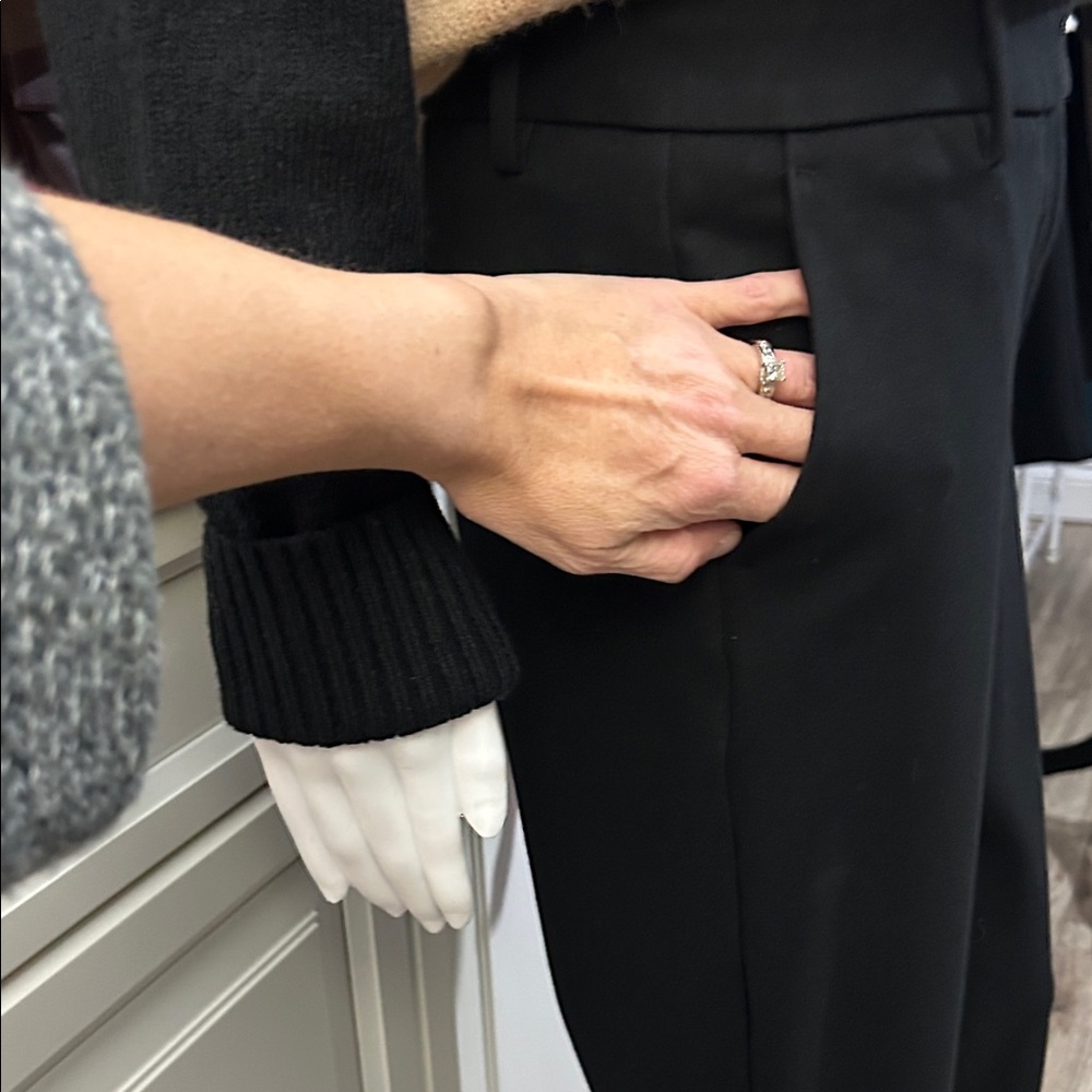 Joe Fresh Classic Black Straight Leg Trousers - Picture 6 of 16
